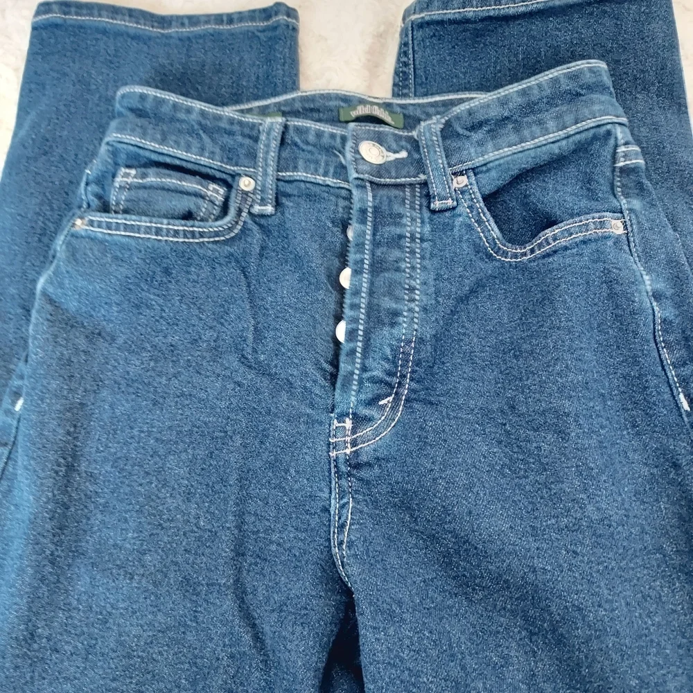 Wild Fable Super high rise straight blue jeans size 00 Mom Jeans Western 80's